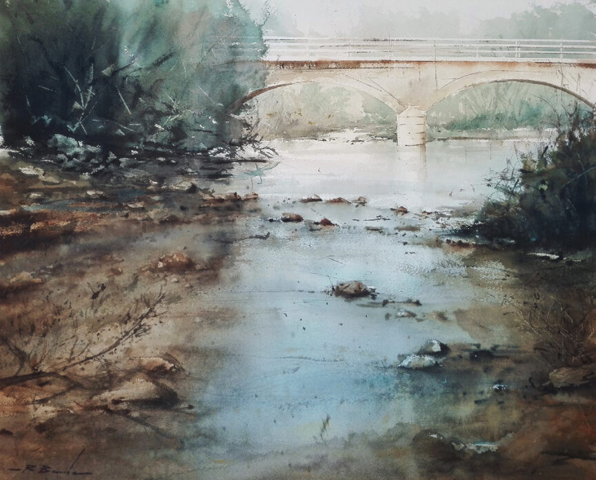 1er PREMIO Piedrabuena Ciudad Real - Acuarela 60x73 - Roberto Barba