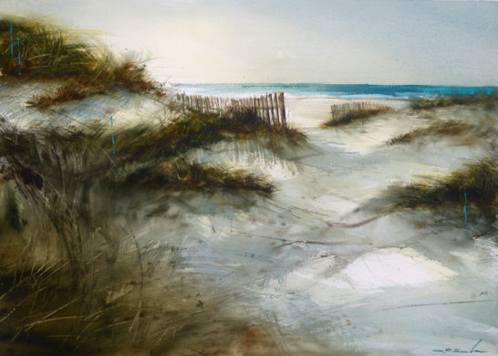 Dunas | Acuarela 70x50cm | Roberto Barba Playas de Cadiz
