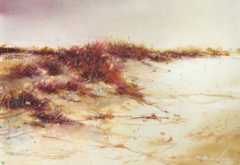 Autumn Dunes - Acuarela - Roberto Barba