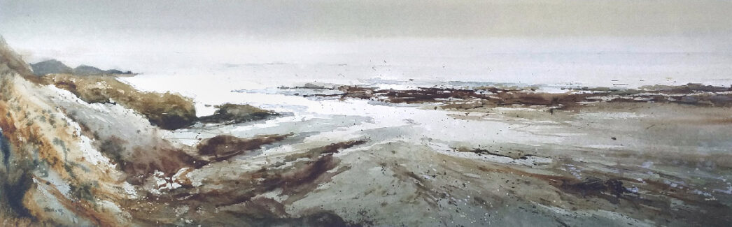 Cala - Acuarela 70x24cm - Roberto Barba