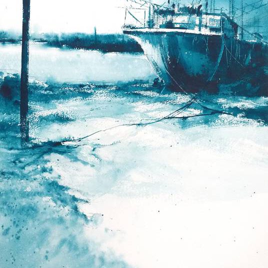 Angulero a la Espera - Acuarela - RobertoBarba