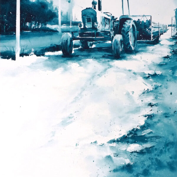 4º PREMIO - II Concurso de Pintura al Aire Libre Lebrija Agricola - Acuarela - Roberto Barba