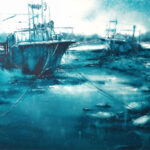 Anguleras en Turquesa - Acuarela - Roberto Barba