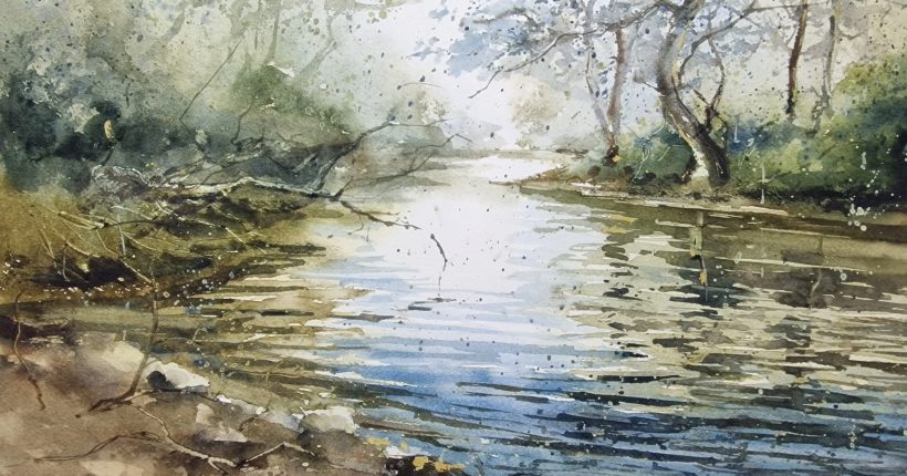 Cauce del Rio ACUARELA